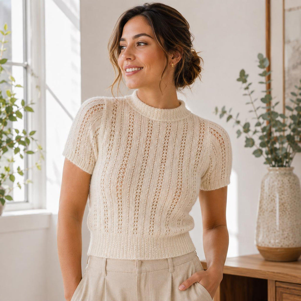 Vintage Lace Sweater Knitting Pattern