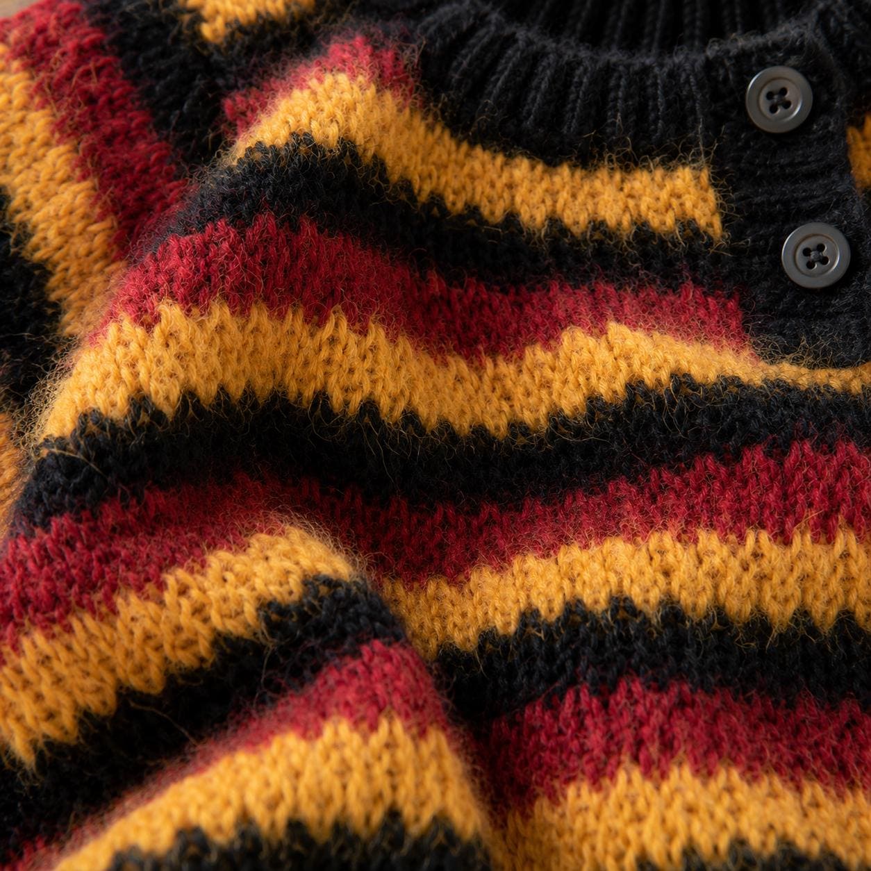 Striped Angora Crochet Sweater Pattern