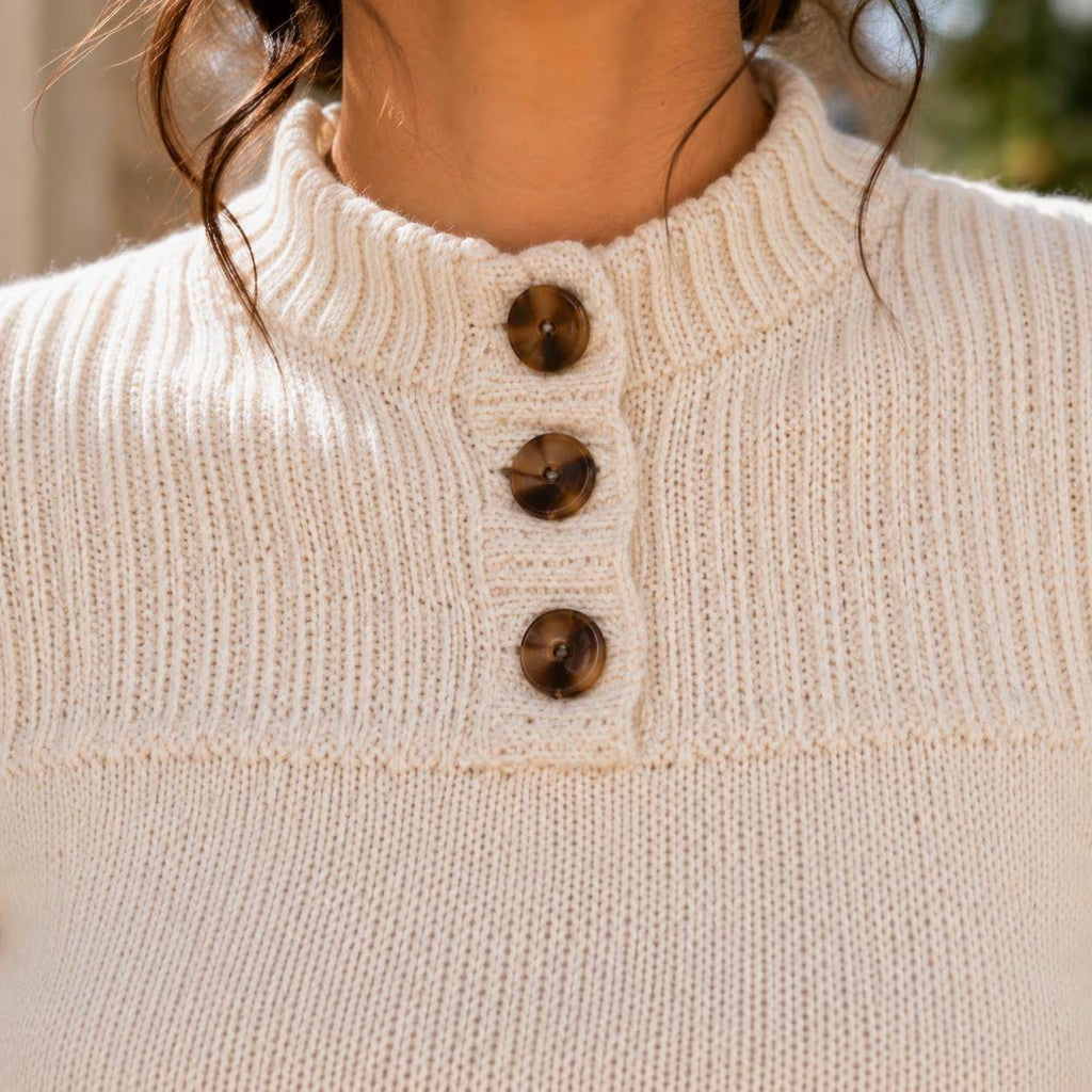 High Neck Sweater Knitting Pattern