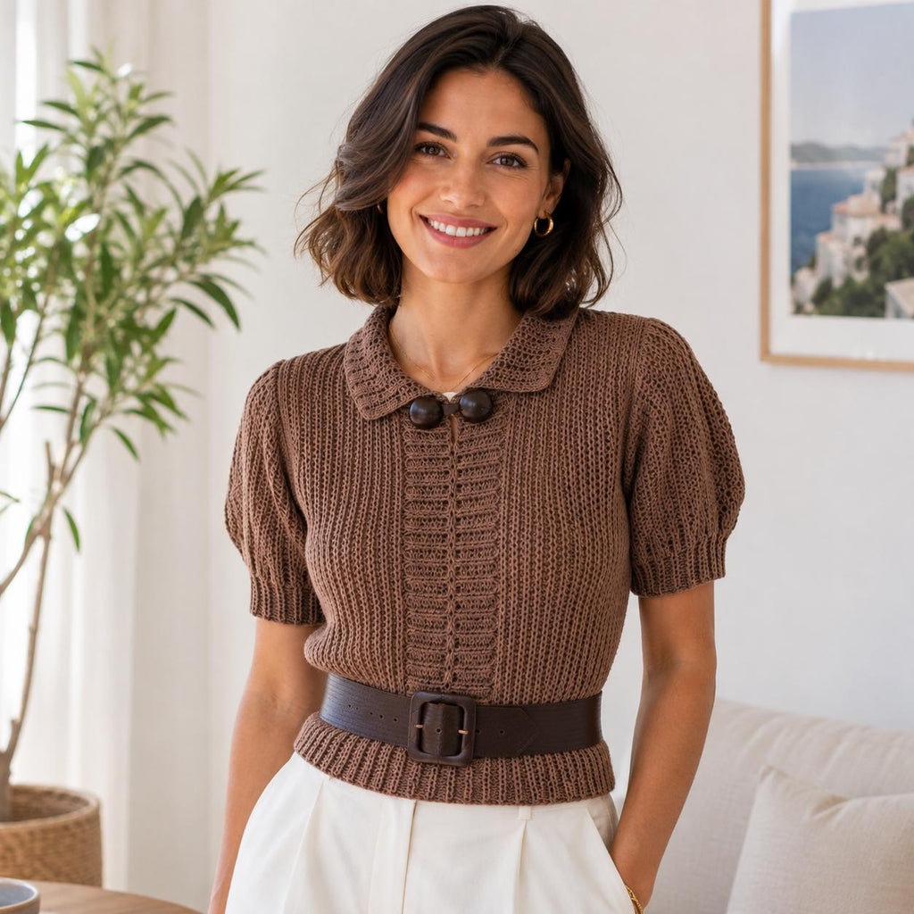 Side-to-Side Crochet Blouse Pattern