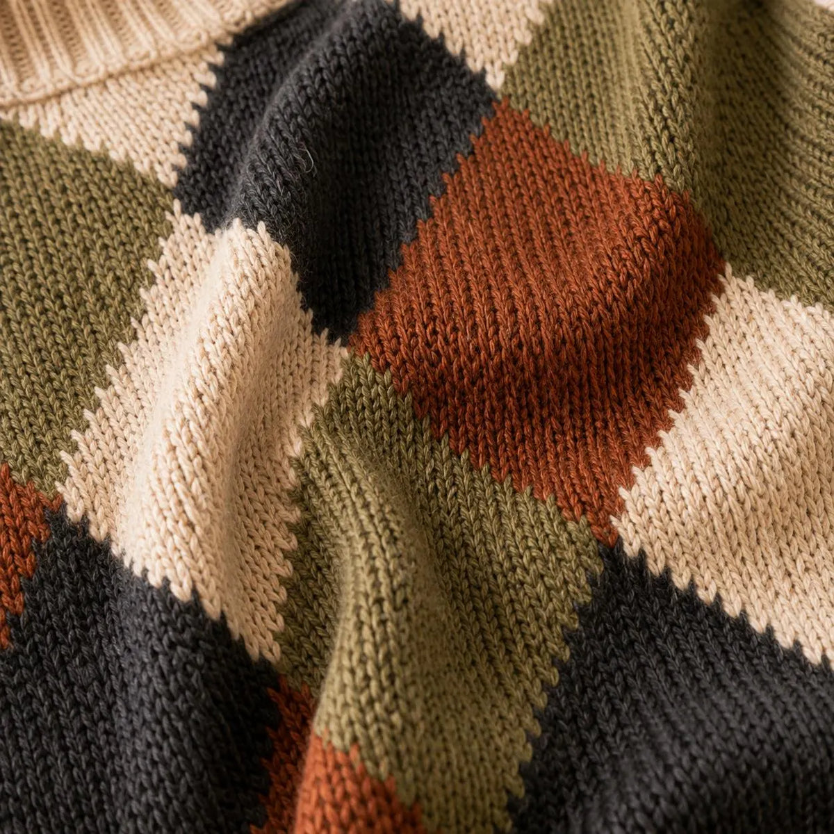 Argyle Sweater Knitting Pattern