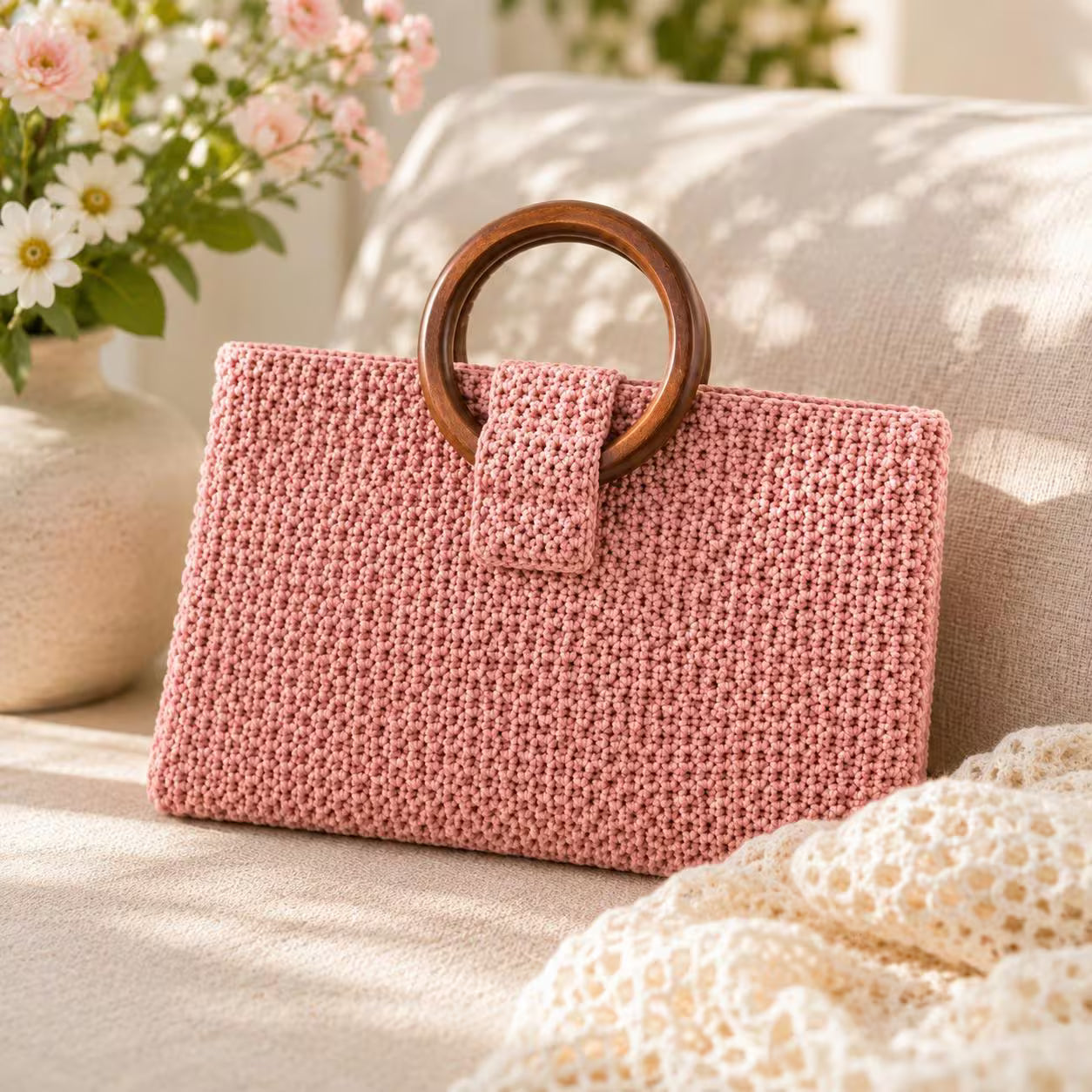 Vintage Loop Handle Crochet Bag Pattern