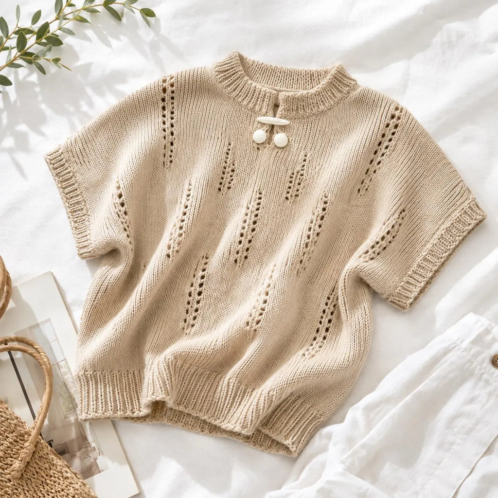 Eyelet Kimono Sleeve Knit Top Pattern