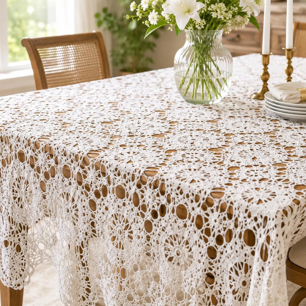 Heirloom Lace Motif Table Cover