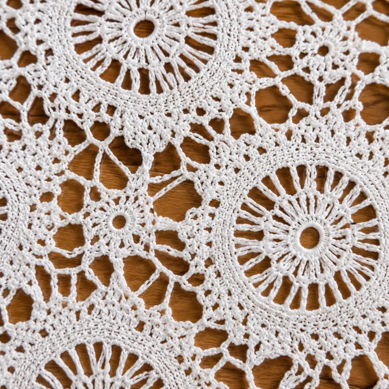 Heirloom Lace Motif Table Cover