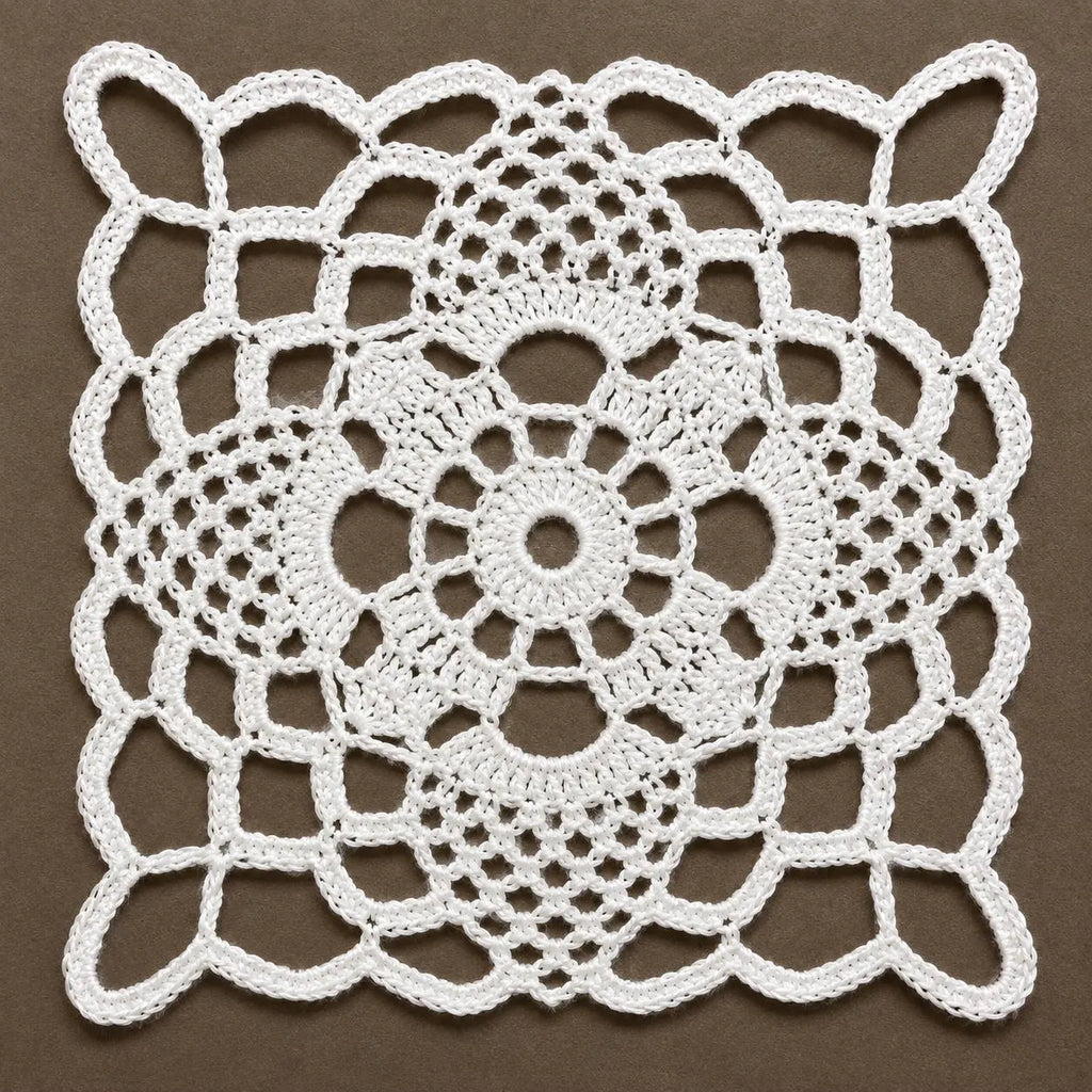 Heirloom Garden Lace Tablecloth Crochet Pattern