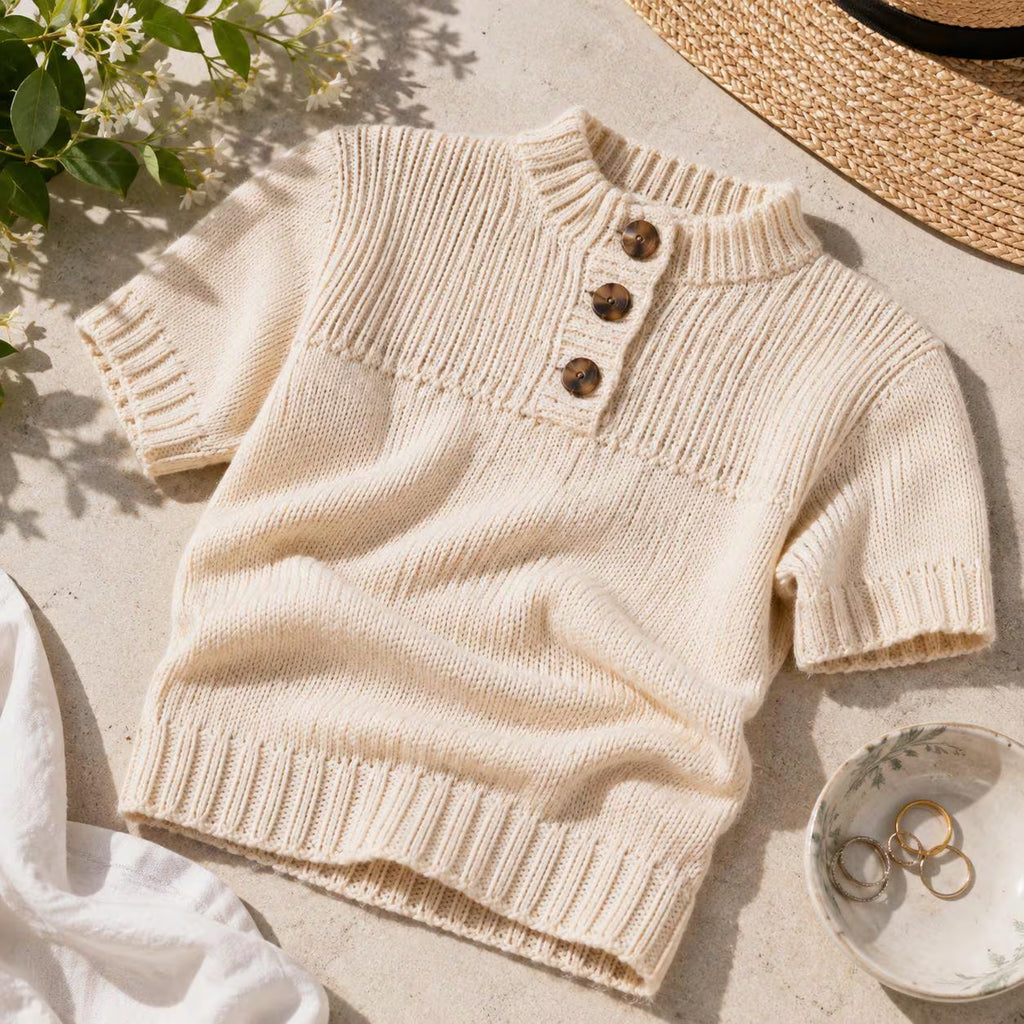 High Neck Sweater Knitting Pattern