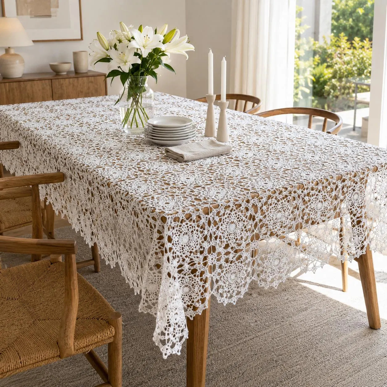 Heirloom Medallion Lace Tablecloth Crochet Pattern