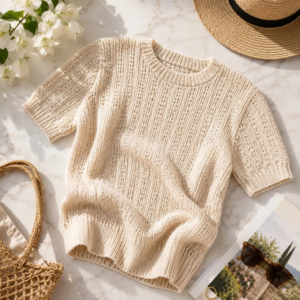 Women’s Textured Knit Sweater Pattern