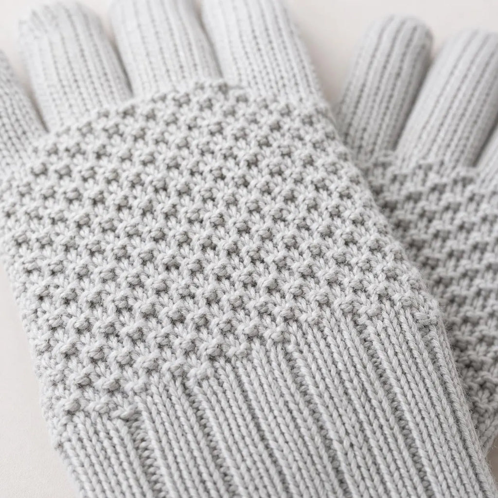 Classic Textured Gloves Knitting Pattern, Children Women Men Sizes
