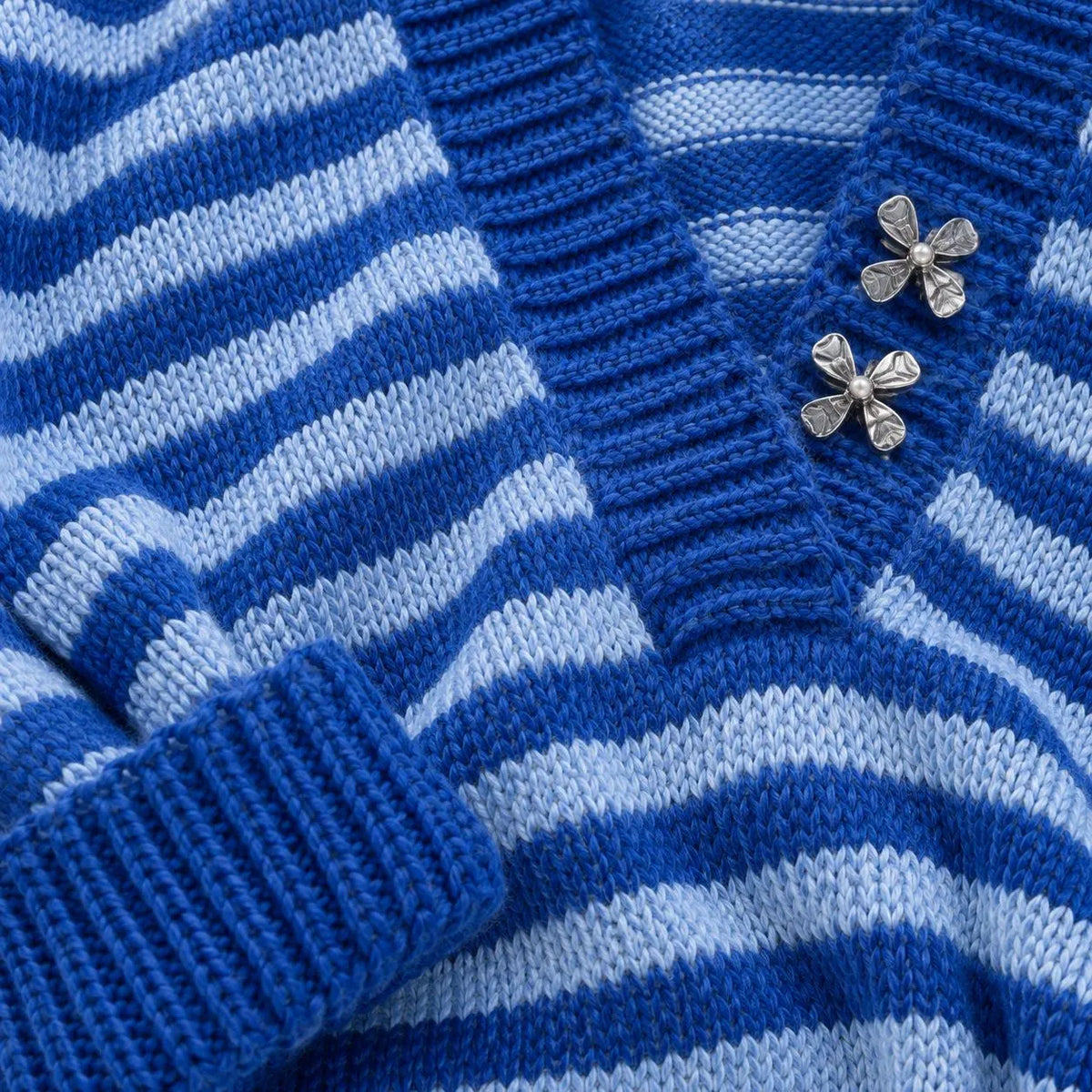 Striped Blouse & Skirt Knitting Pattern