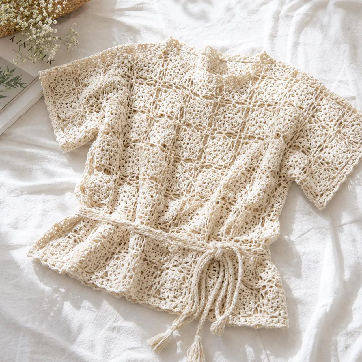 Floral Square Crochet Blouse Pattern