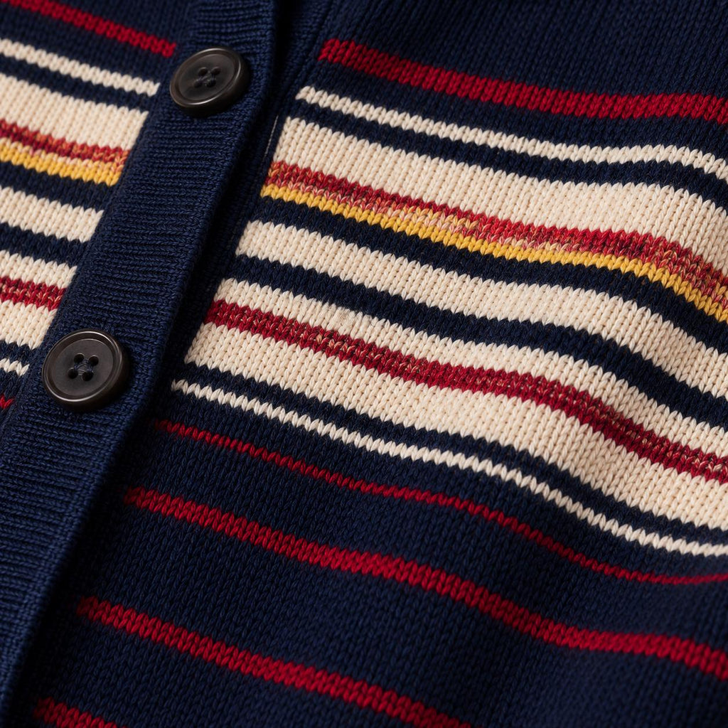 Striped Jacket & Ribbed Skirt Set