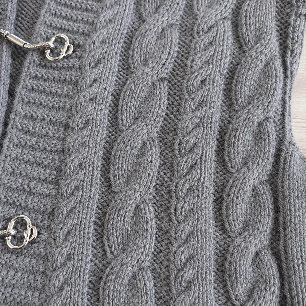 Vintage Cable Vest Knitting Pattern