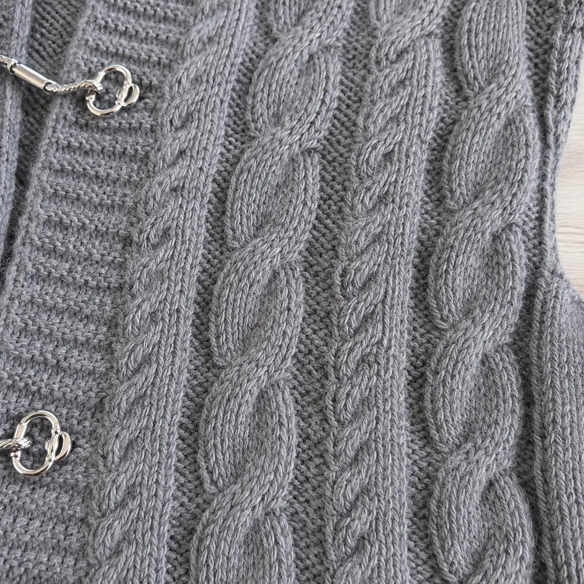 Vintage Cable Vest Knitting Pattern