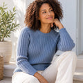 Ribbed Raglan Pullover Knitting Pattern