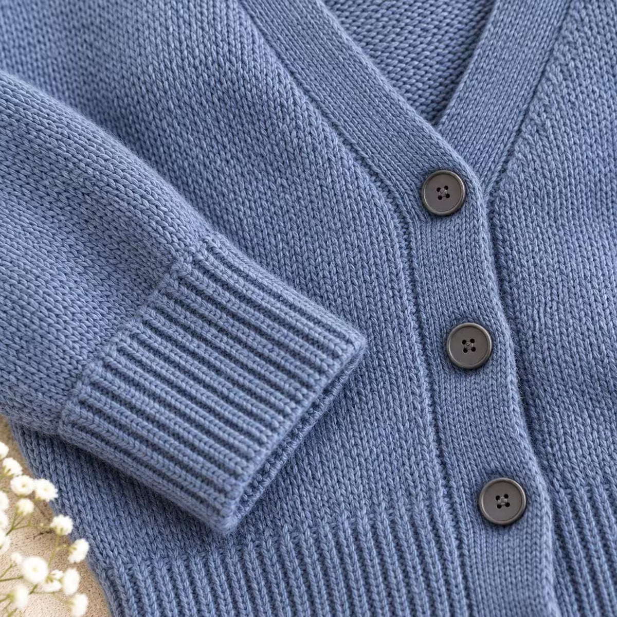 Vintage V-Neck Cardigan Knitting Pattern