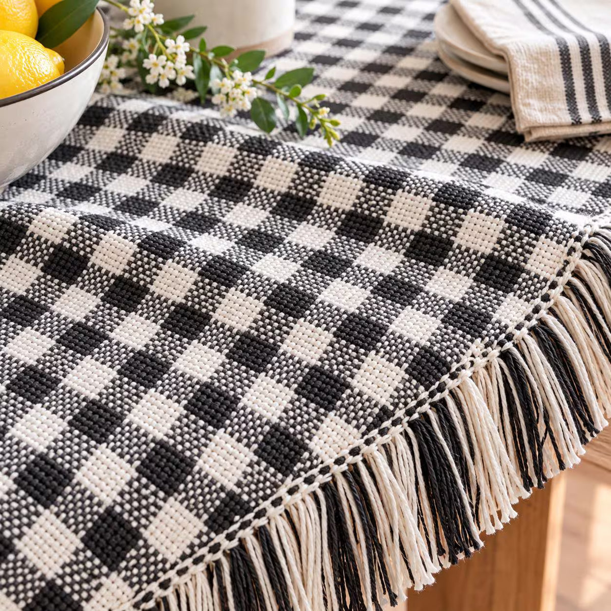 Crochet Checkered Tablecloth Pattern