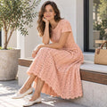 Vintage Crochet Dress Pattern, Women’s Midi Dress