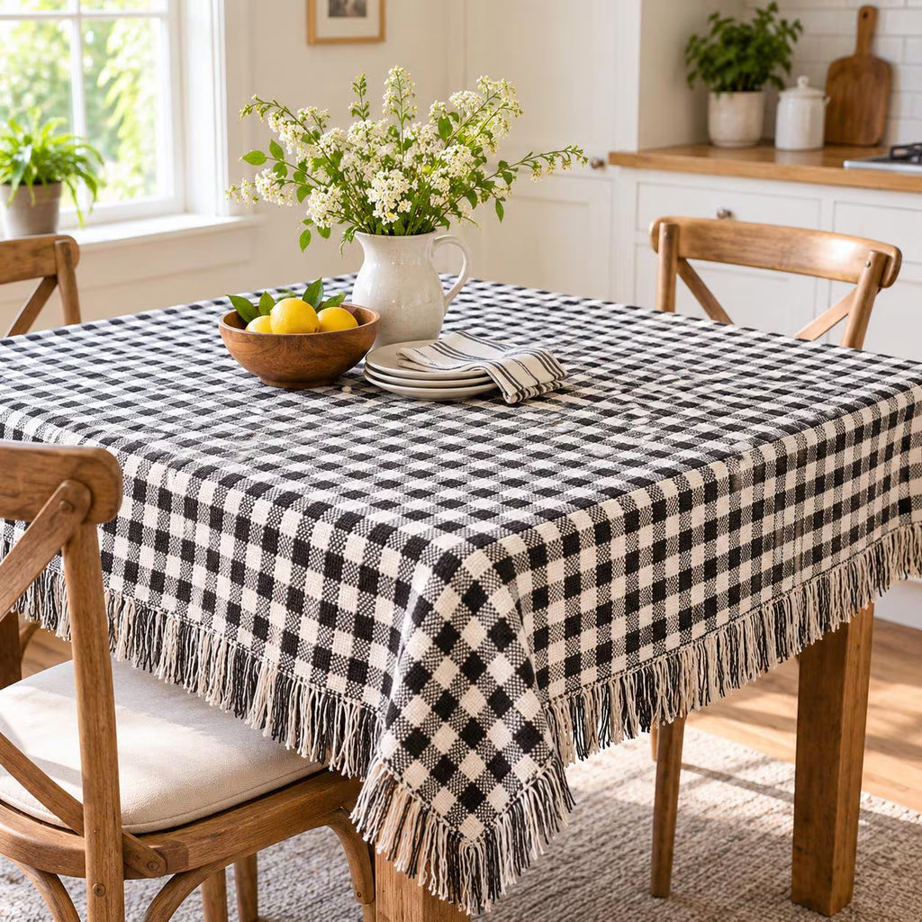 Crochet Checkered Tablecloth Pattern