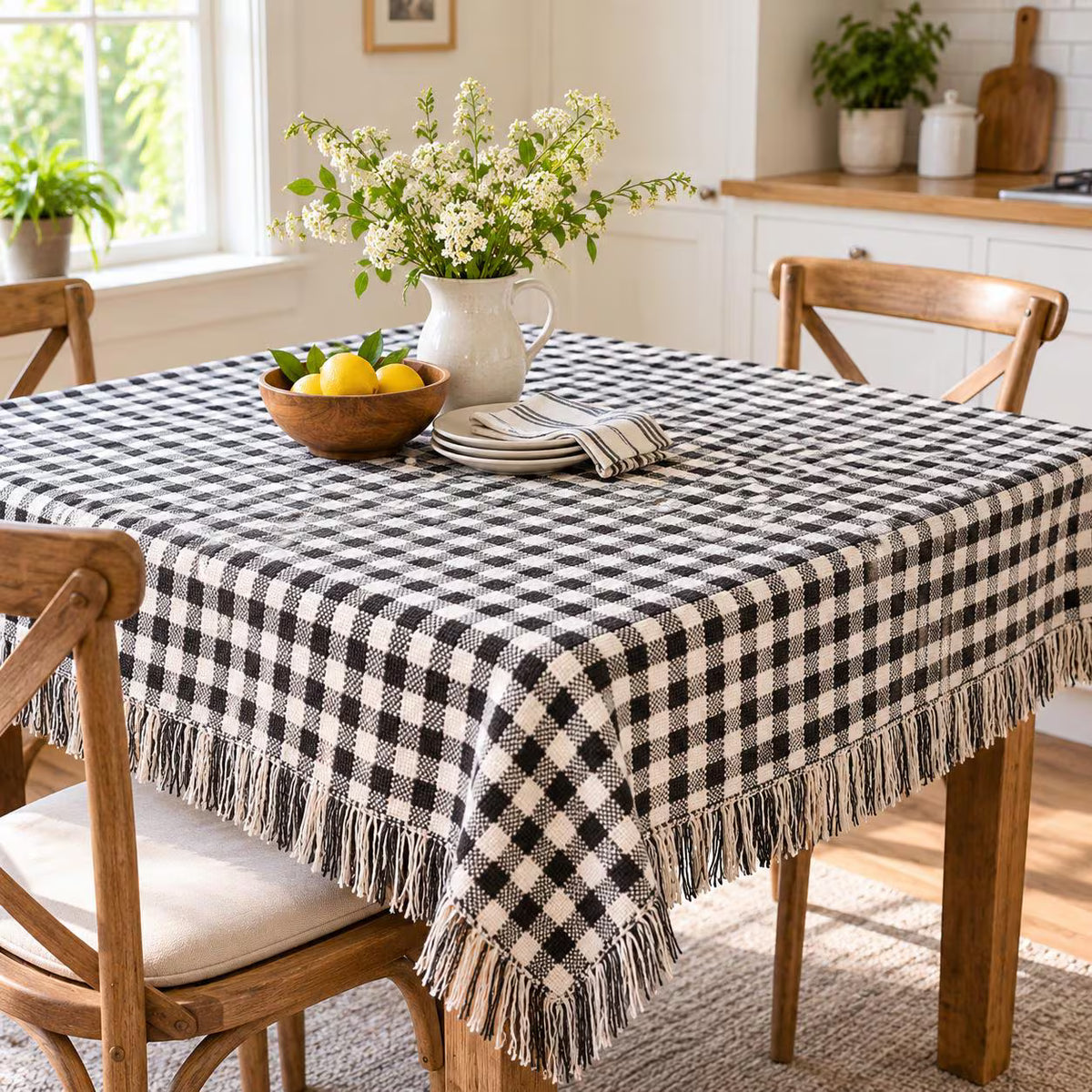 Crochet Checkered Tablecloth Pattern