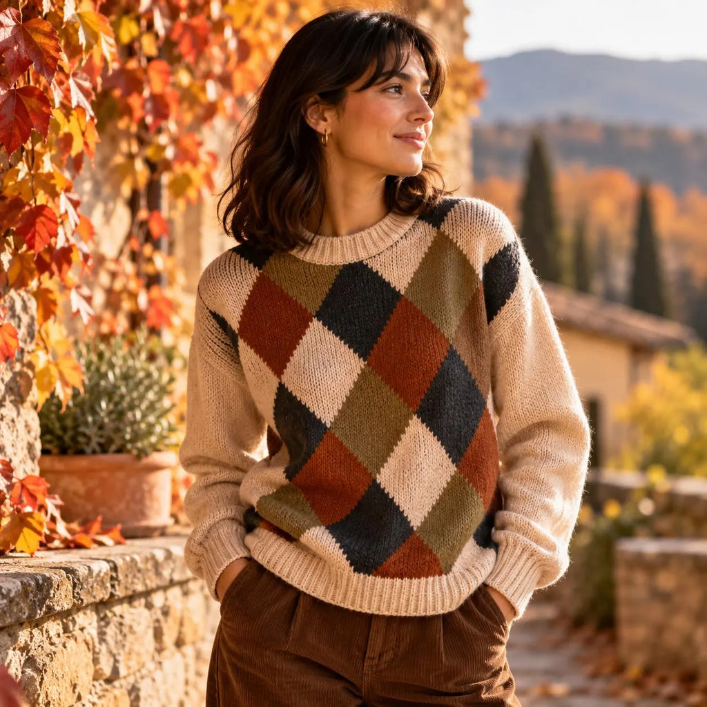 Argyle Sweater Knitting Pattern