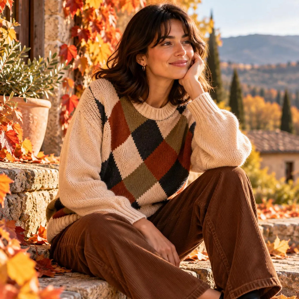 Argyle Sweater Knitting Pattern