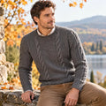 Vintage Men’s Cable Sweater Knitting Pattern