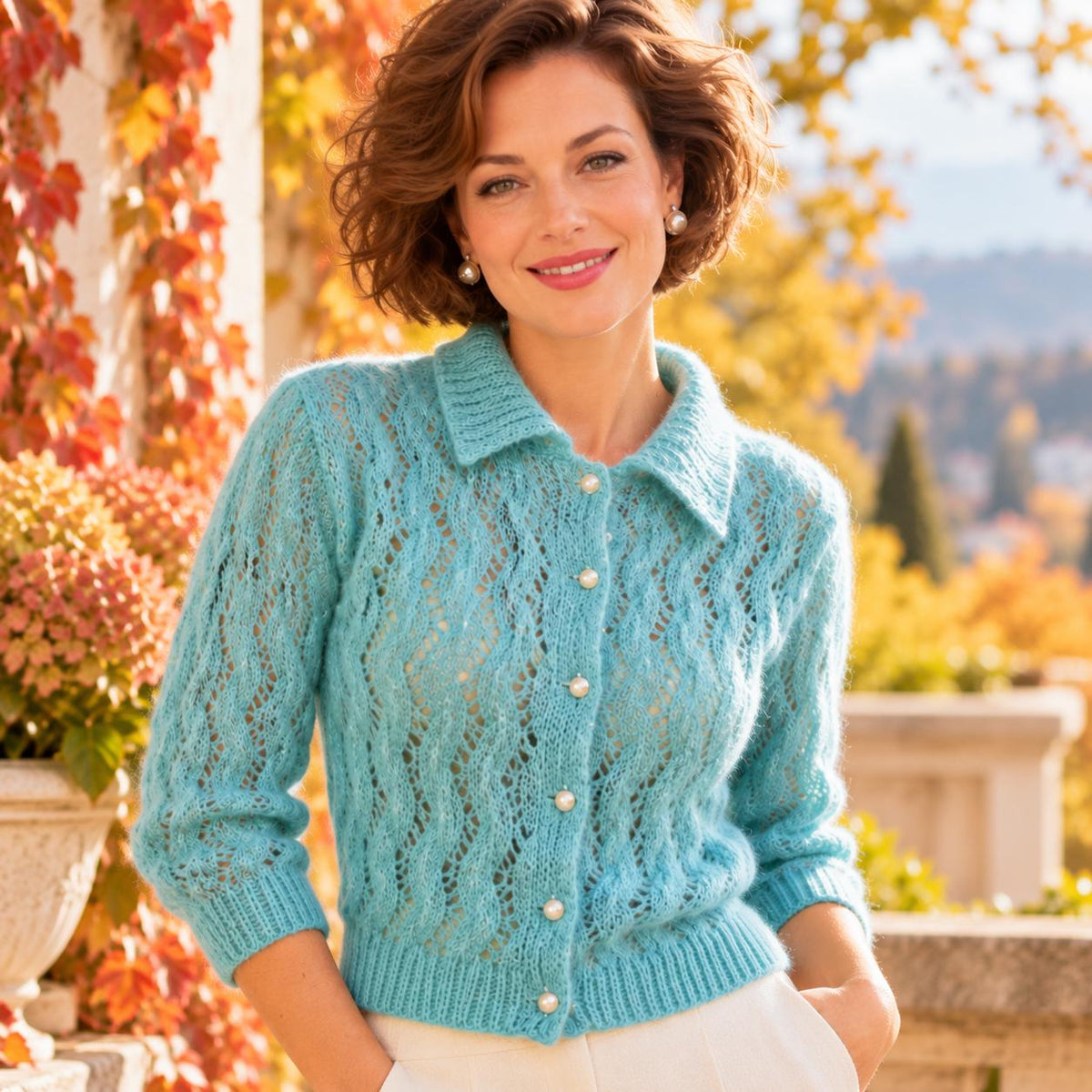 Vintage Glitter Cardigan Knitting Pattern