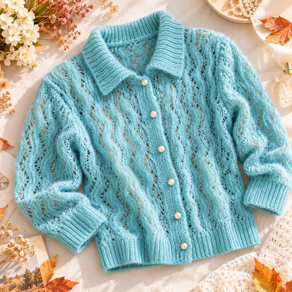 Vintage Glitter Cardigan Knitting Pattern