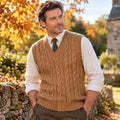Men’s Cable Knit Sweater Vest Pattern