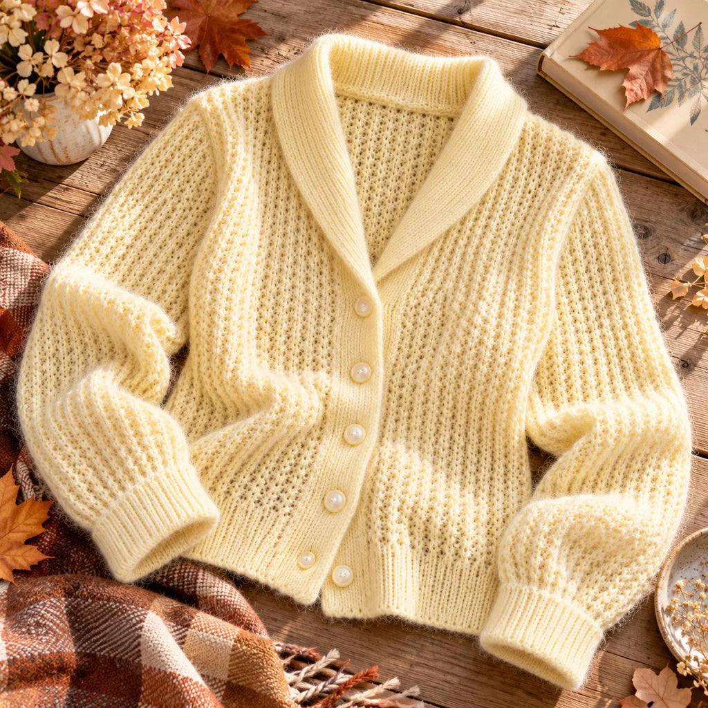 Vintage Women's Textured Cardigan Knitting Pattern
