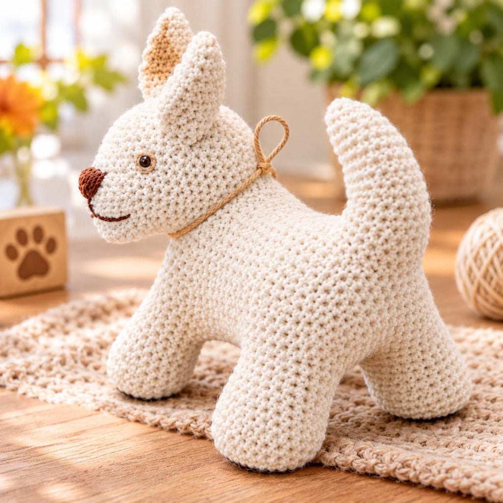 Vintage Crochet Dog Pattern