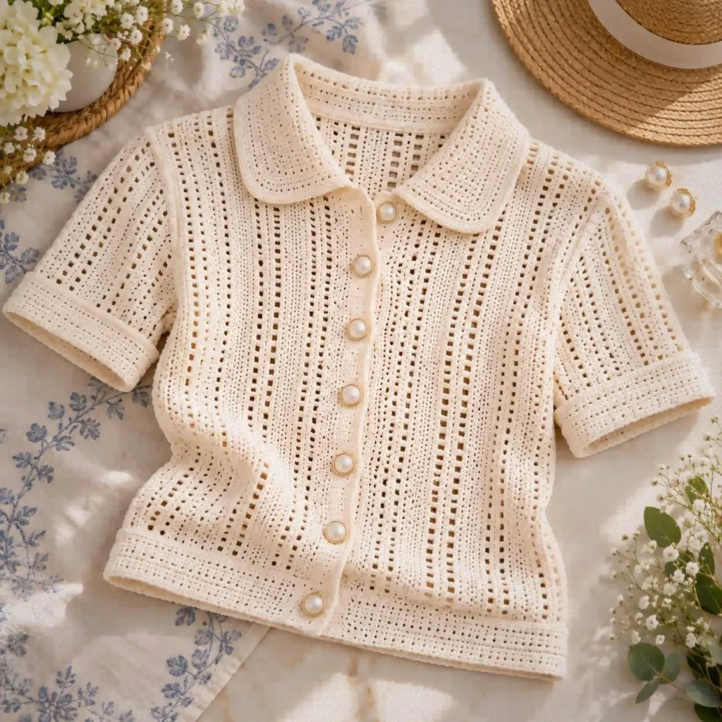 Vintage Tailored Crochet Blouse Pattern