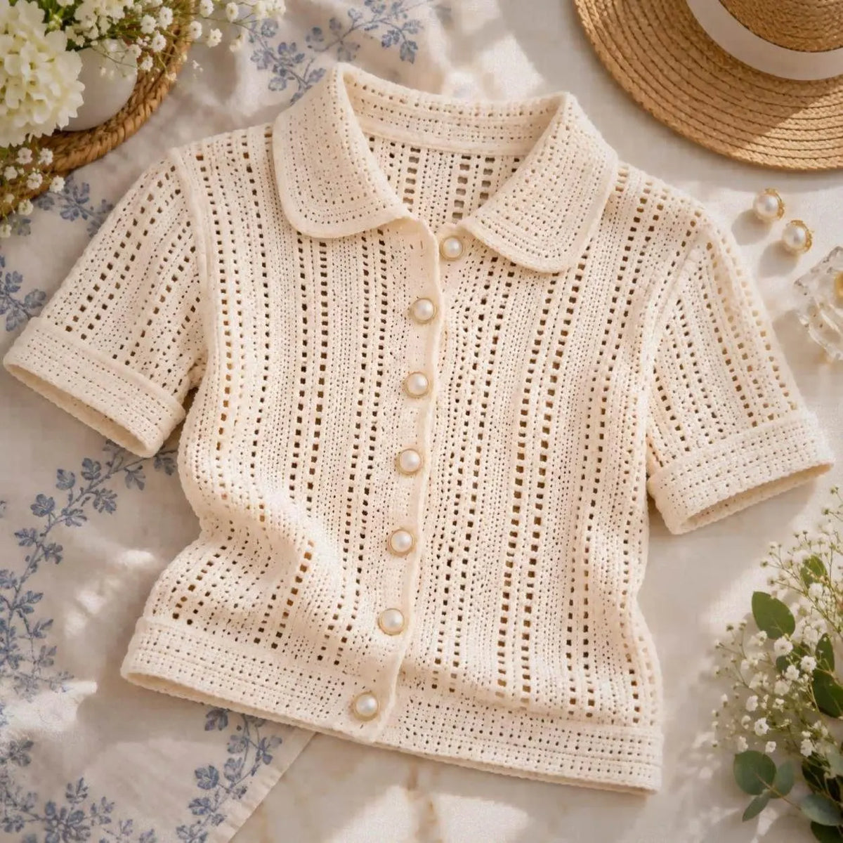 Vintage Tailored Crochet Blouse Pattern