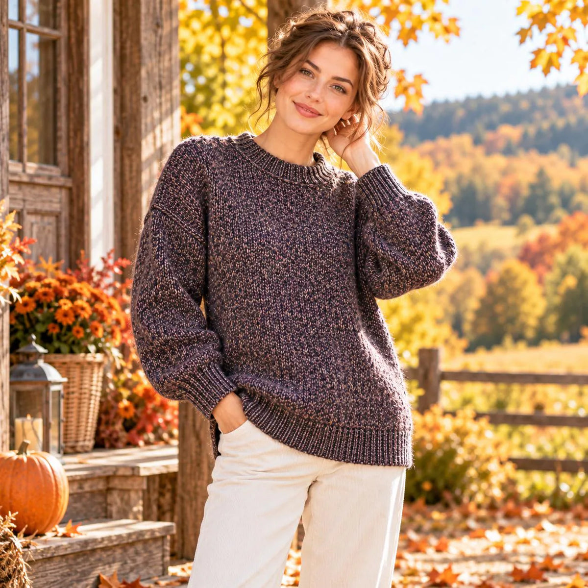 Vintage Textured Pullover Knitting Pattern