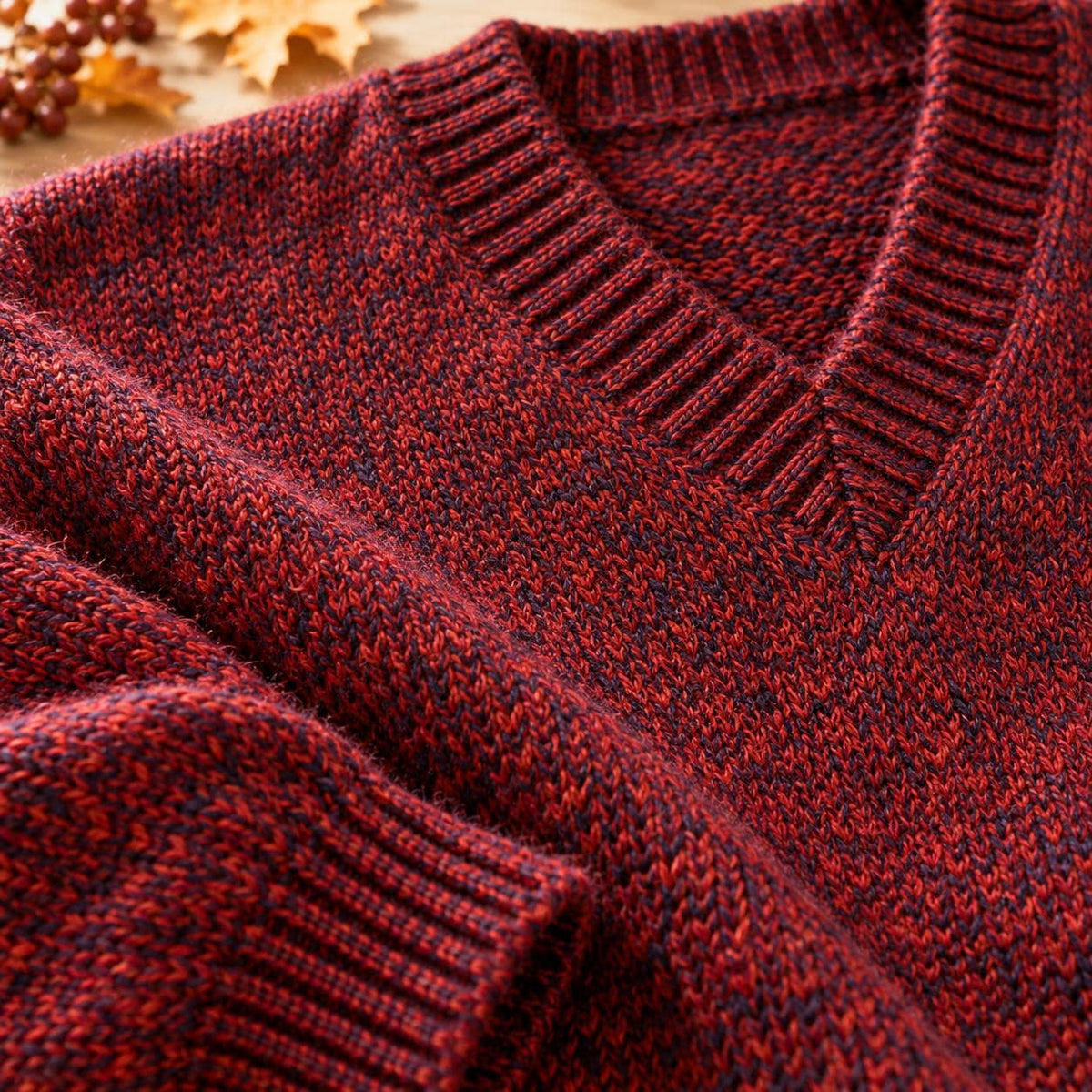 Men's Classic V-Neck Pullover Knitting Pattern