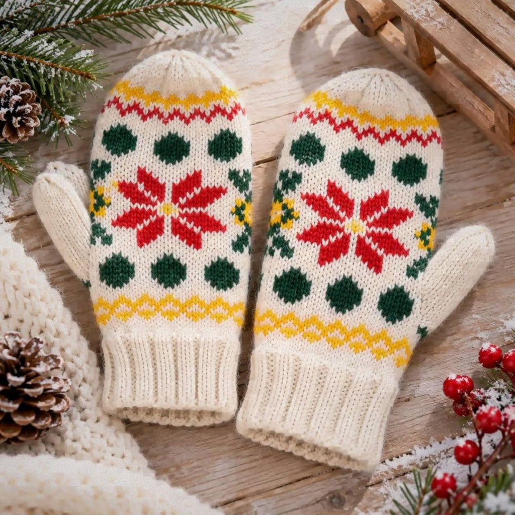 Children's Nordic Colorwork Mittens Knitting Pattern